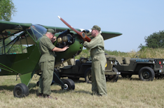 Servicing the plane